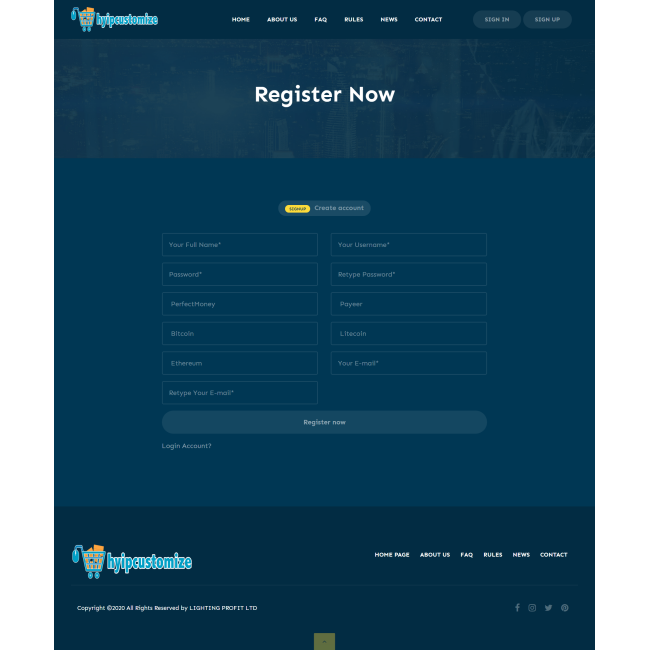 hyip template