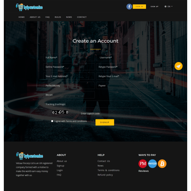 hyip template
