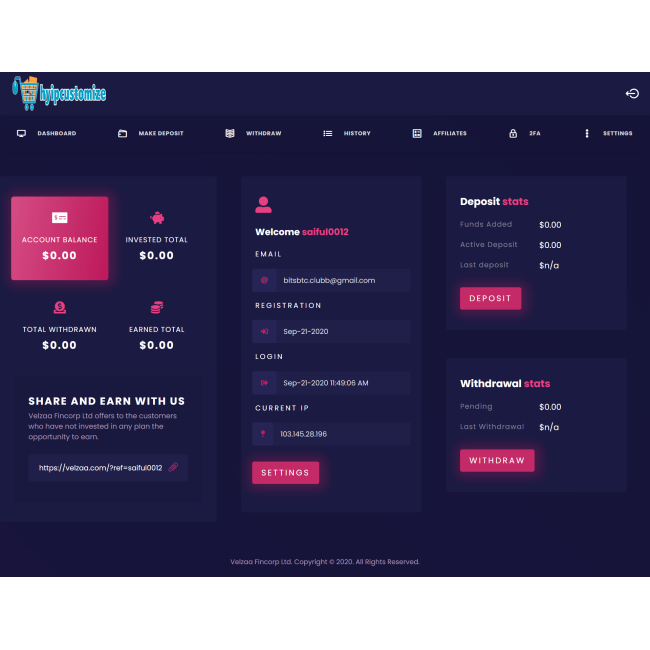 hyip template