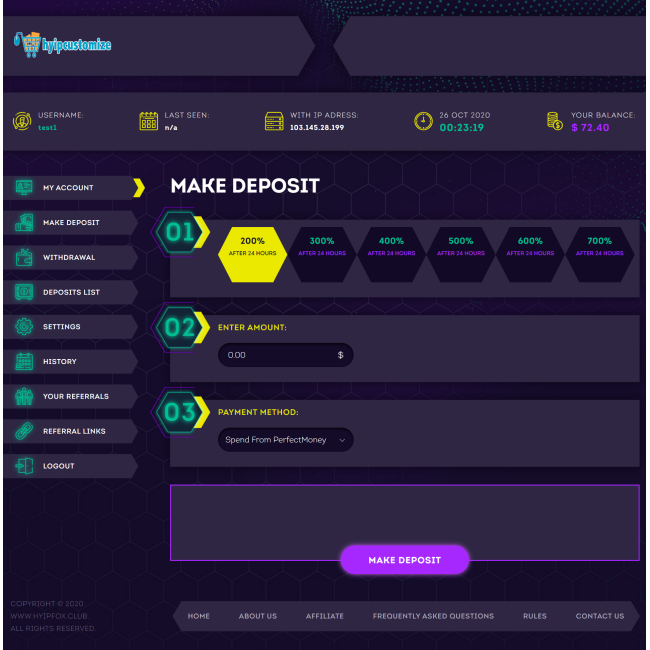 hyip template