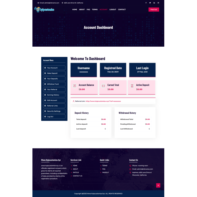 hyip template
