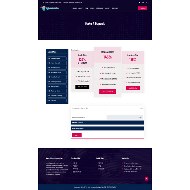 hyip template