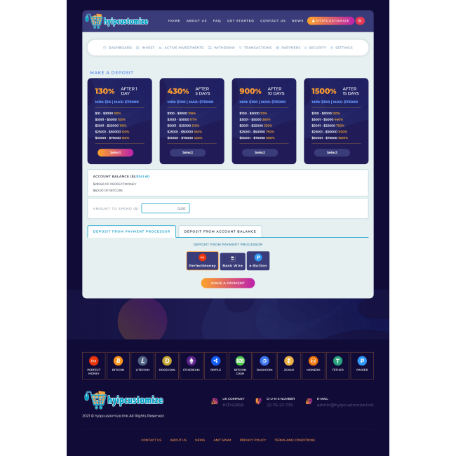 hyip template