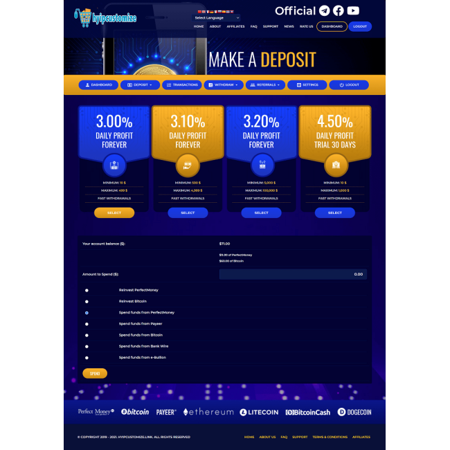 hyip template