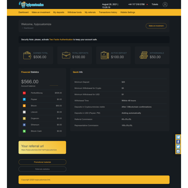 hyip template